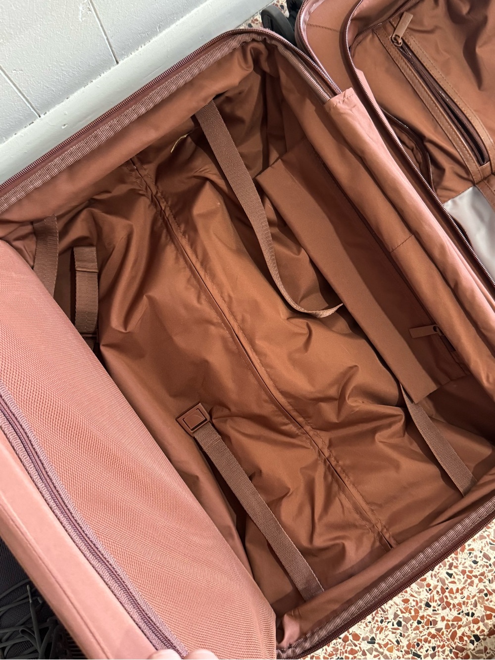 BEIS Compact Carry-On Spinner in Chocolate Brown - Picture 11 of 12